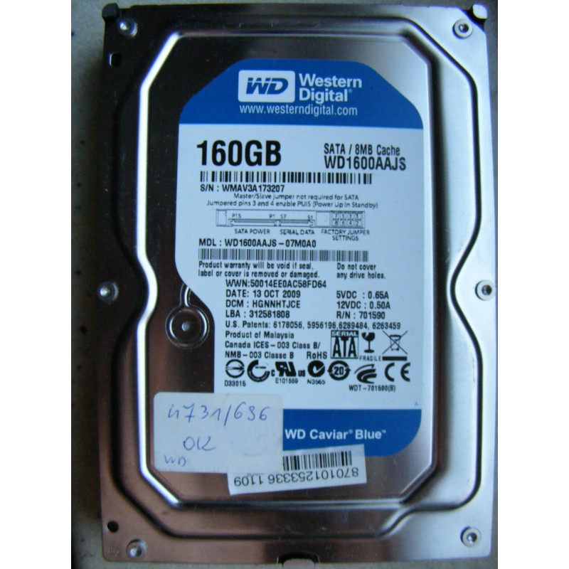 Dysk Western Digital Blue 160 GB 3,5"